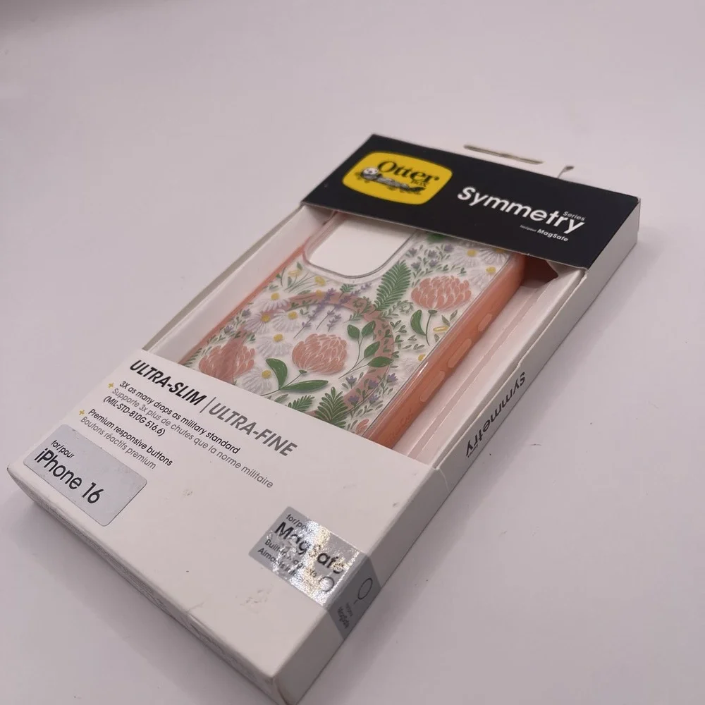 OtterBox Symmetry Series Case for iPhone 16 MagSafe Floral Design Ultra Slim New